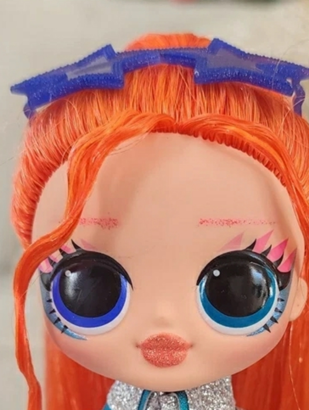 MGA LOL Surprise OMG Dance Dance Major Lady Fashion Doll Long Orange Hair 2019